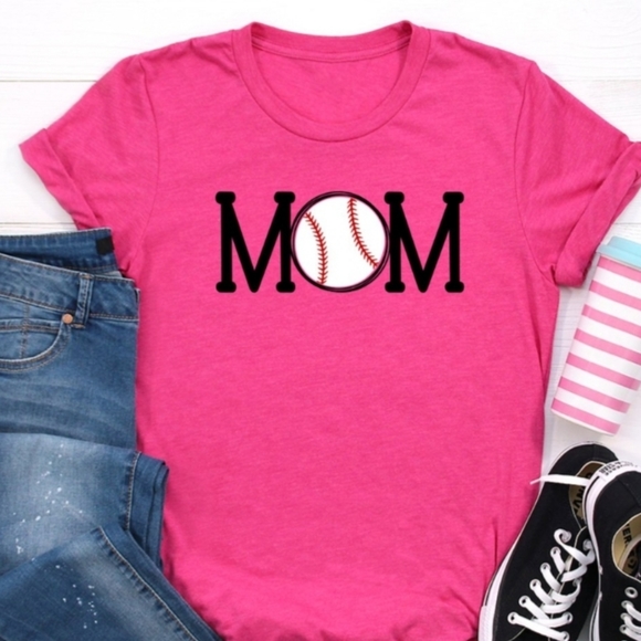 Gildan Tops - Baseball Mom Tee